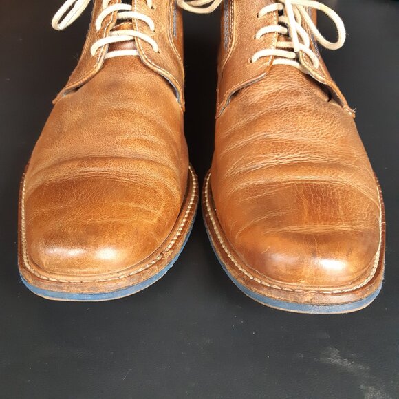 Jones Bootmaker SZ 42 Tan Men's Chukka Boots Burnished Leather - Picture 6 of 15